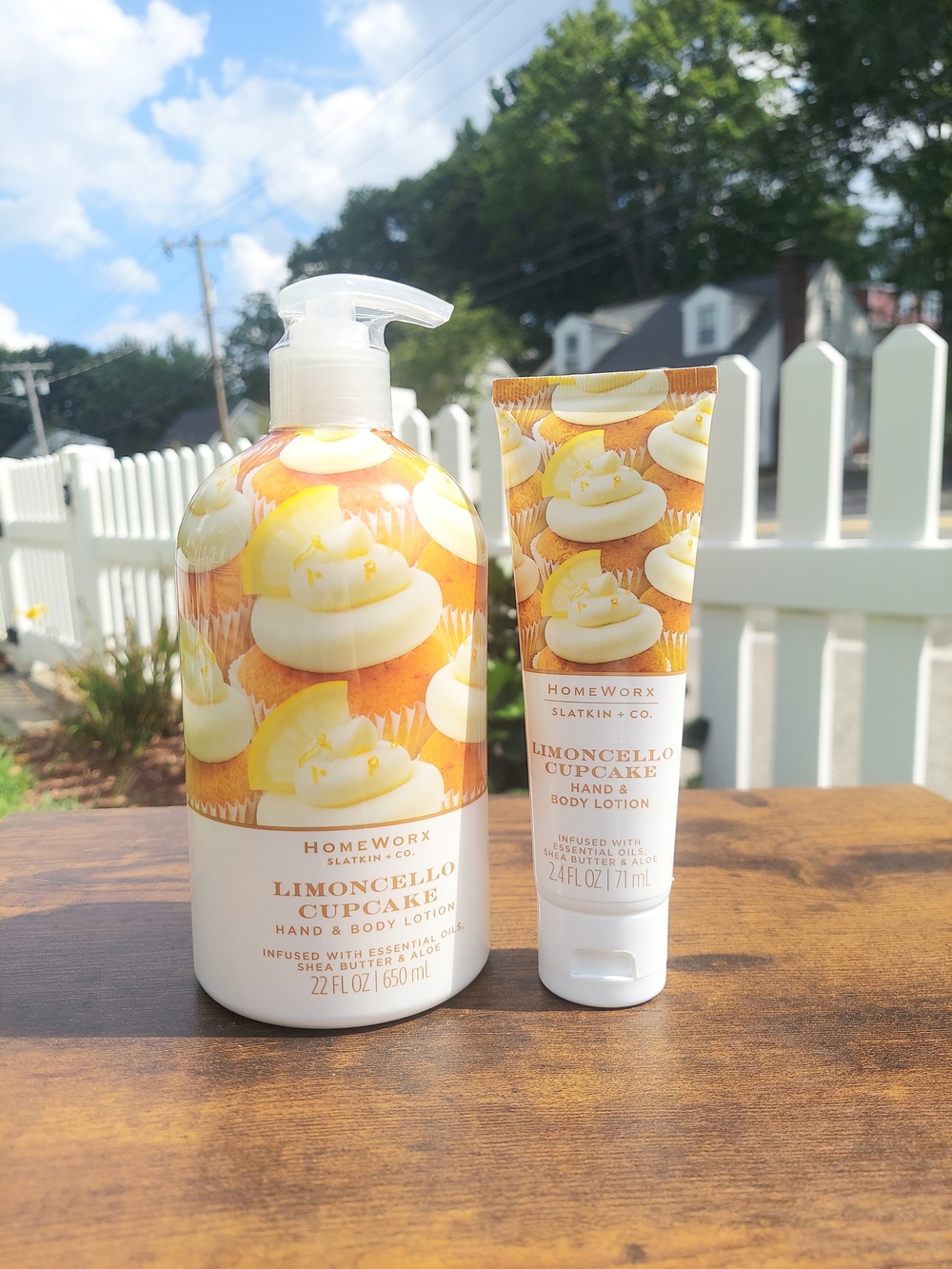 Homeworx Limoncello Cupcake Hand Soap & Body Lotion Bundle NWT Office Travel